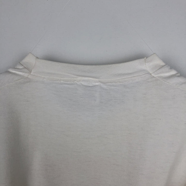 90'S Fruit of the Loom Back to the Fifties Fire Pattern Motorcycle T-Shirt, Made in USA, Men's Size L (approx.) cotton white type Vintage Second Hand