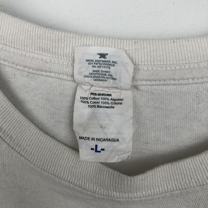 Anvil THE HANGOVER PART III The Hangover!!! The Final Reflection Movie T-Shirt Men's Size L cotton white type Vintage Second Hand