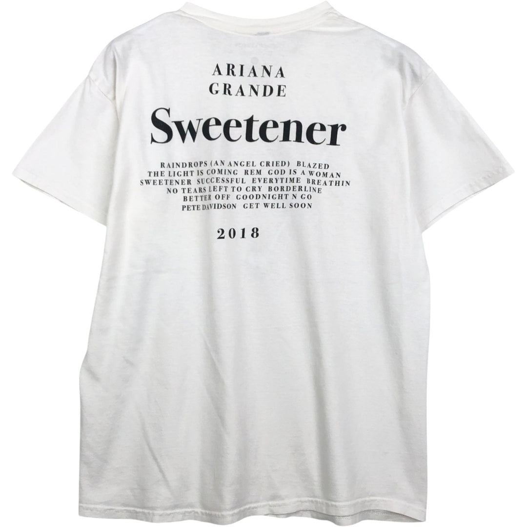 ARIANA GRANDE Band T-shirt (Men's size L) cotton white type Vintage Second Hand