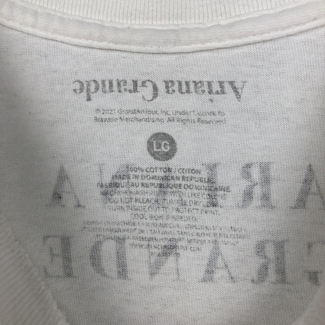 ARIANA GRANDE Band T-shirt (Men's size L) cotton white type Vintage Second Hand