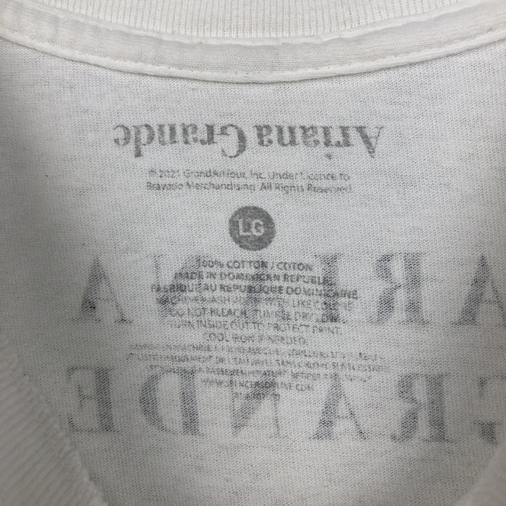 ARIANA GRANDE Band T-shirt (Men's size L) cotton white type Vintage Second Hand