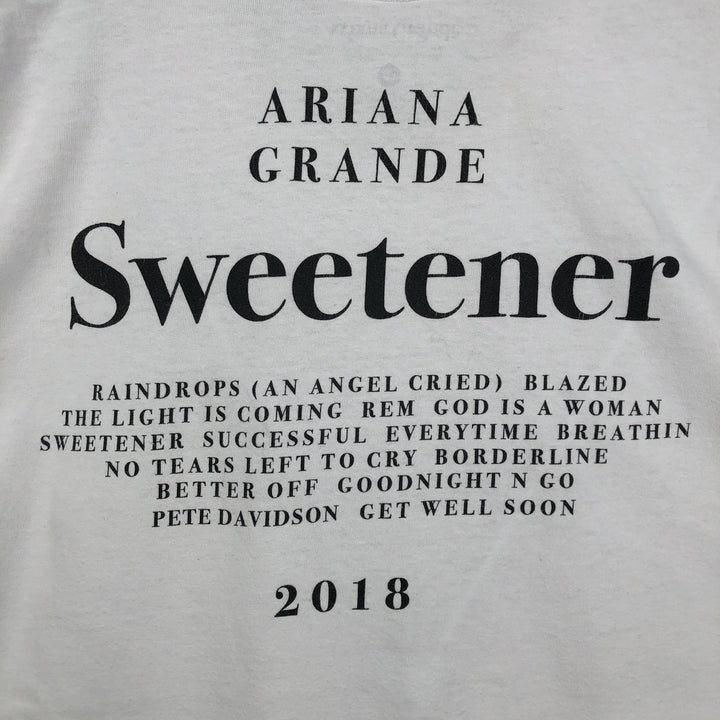 ARIANA GRANDE Band T-shirt (Men's size L) cotton white type Vintage Second Hand