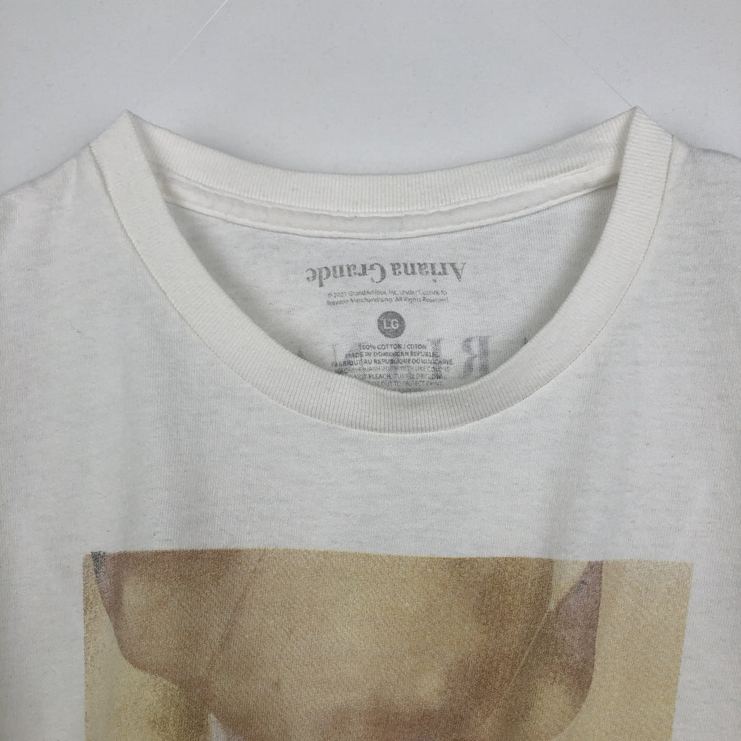 ARIANA GRANDE Band T-shirt (Men's size L) cotton white type Vintage Second Hand