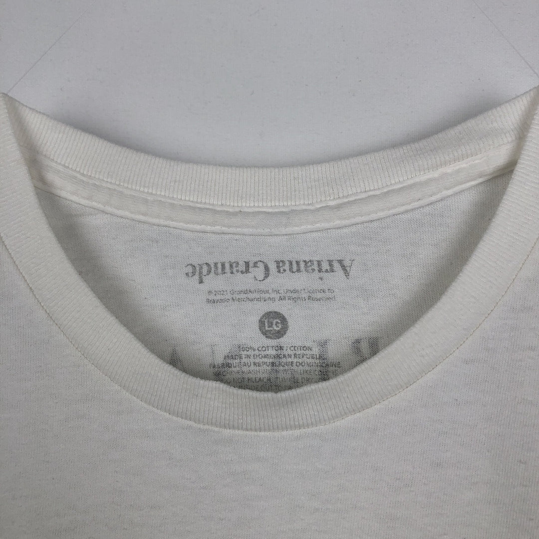 ARIANA GRANDE Band T-shirt (Men's size L) cotton white type Vintage Second Hand