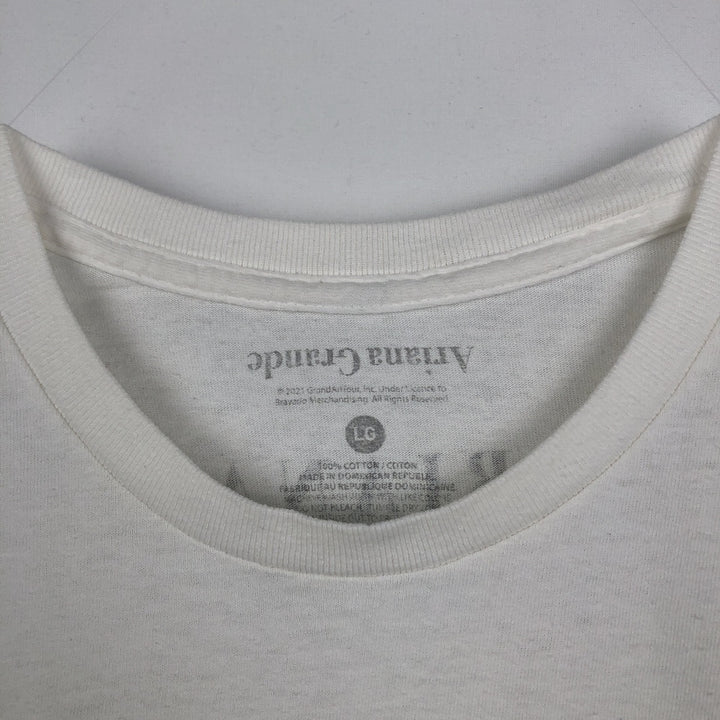 ARIANA GRANDE Band T-shirt (Men's size L) cotton white type Vintage Second Hand