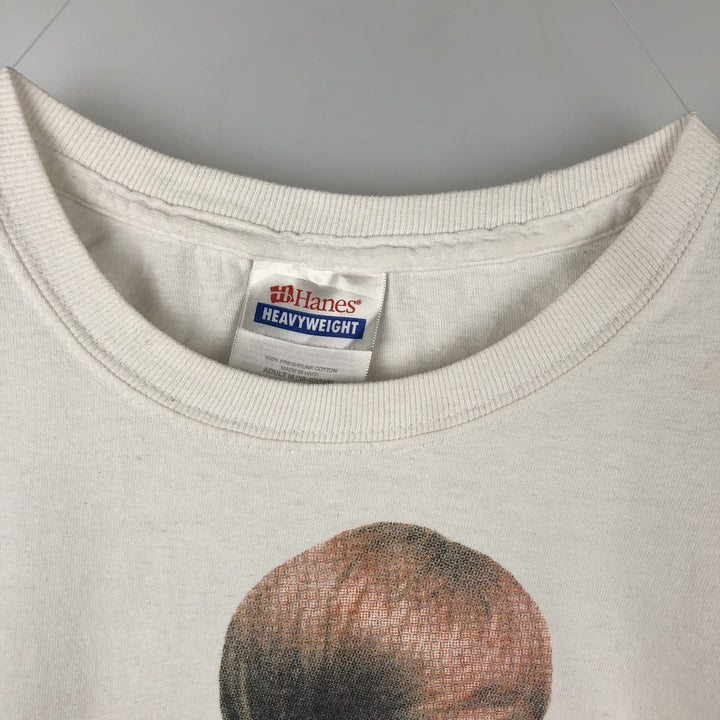 Hanes HEAVYWEIGHT JUSTIN BIEBER Band T-Shirt (Men's Size M) cotton white type Vintage Second Hand