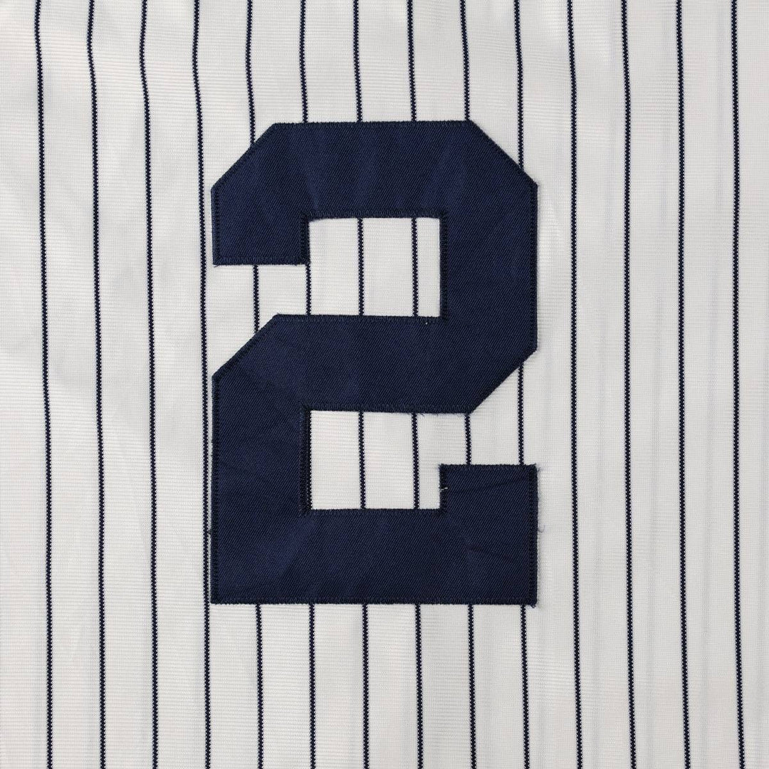 Majestic MLB NEW YORK YANKEES Stripe Pattern Game Shirt Baseball Shirt Men's Size L unclear white type Vintage Second Hand