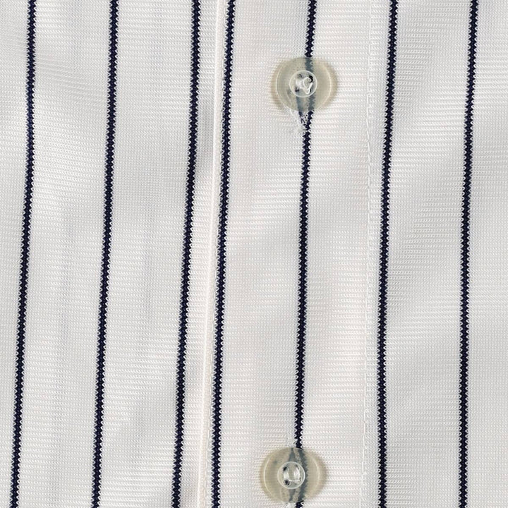 Majestic MLB NEW YORK YANKEES Stripe Pattern Game Shirt Baseball Shirt Men's Size L unclear white type Vintage Second Hand