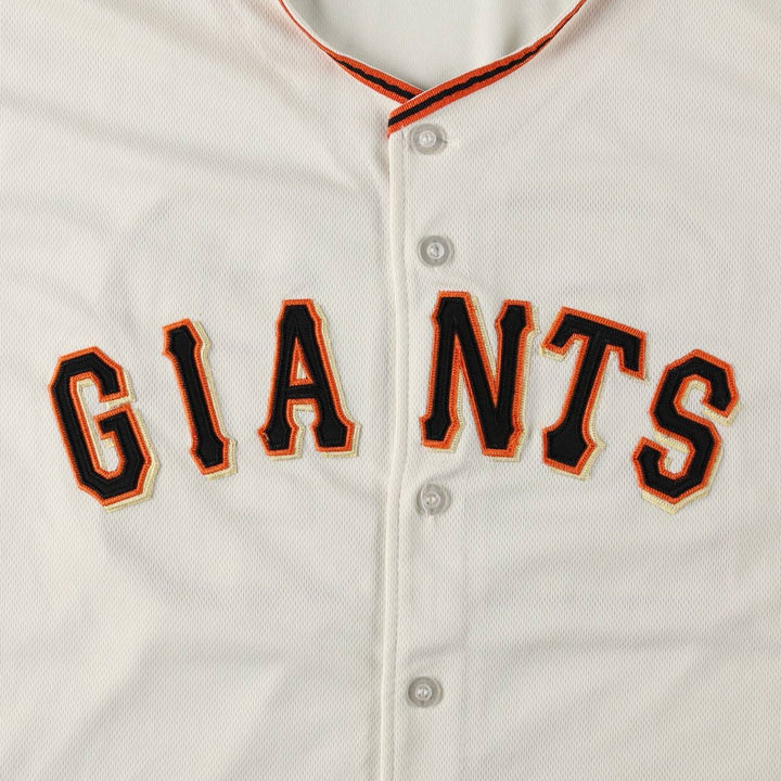 Majestic COOL BASE MLB San Francisco Giants Game Shirt Baseball Shirt Men's XL (approx.) unclear ivory Vintage Second Hand