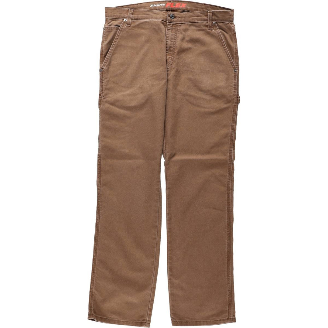 Dickies FLEX REGULAR Duck Painter Pants, Men's W36 (approx.) cotton brown type Vintage Second Hand