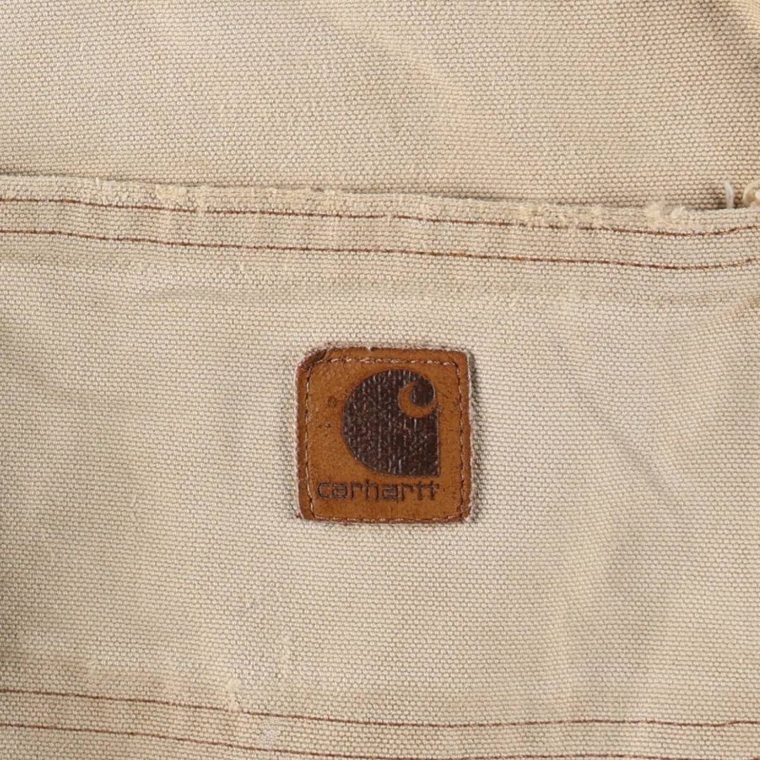 2000'S Carhartt Dungaree Fit Duck Painter Pants, Men's, Size W31 cotton Beige type Vintage Second Hand
