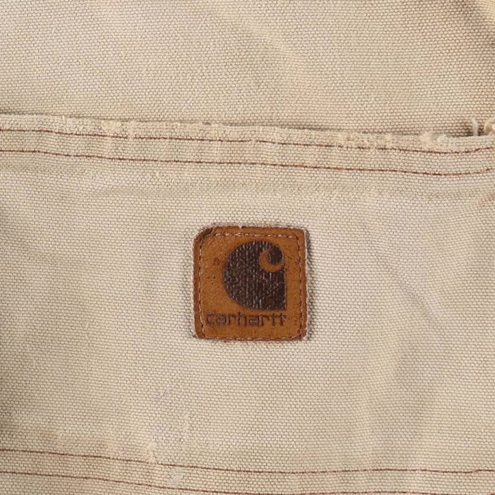 2000'S Carhartt Dungaree Fit Duck Painter Pants, Men's, Size W31 cotton Beige type Vintage Second Hand