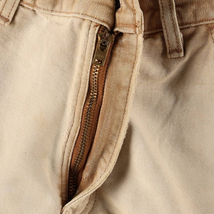2000'S Carhartt Dungaree Fit Duck Painter Pants, Men's, Size W31 cotton Beige type Vintage Second Hand