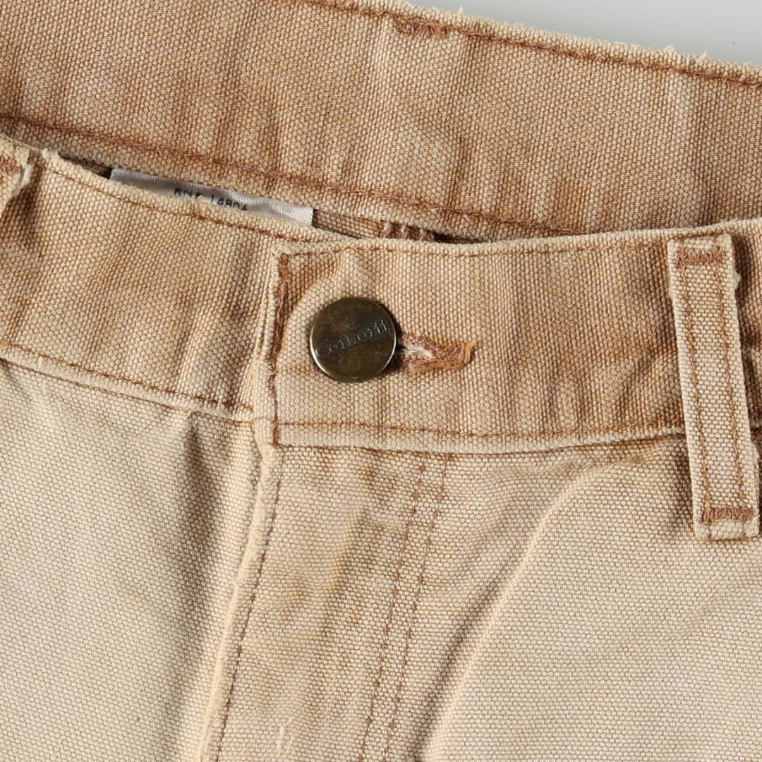 2000'S Carhartt Dungaree Fit Duck Painter Pants, Men's, Size W31 cotton Beige type Vintage Second Hand