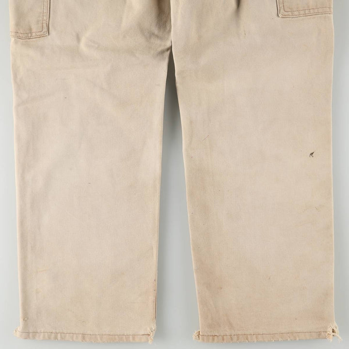 2000'S Carhartt Dungaree Fit Duck Painter Pants, Men's, Size W31 cotton Beige type Vintage Second Hand