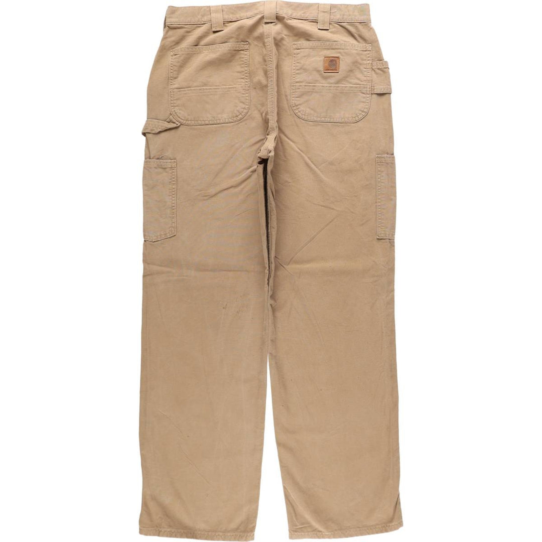 Carhartt Loose Fit Duck Painter Pants, Men's W35 (approx.) cotton Beige type Vintage Second Hand