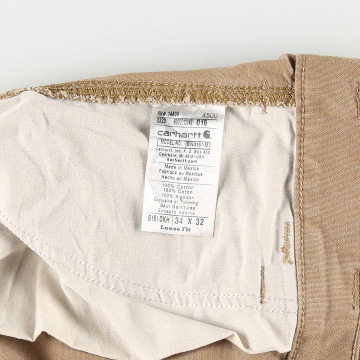 Carhartt Loose Fit Duck Painter Pants, Men's W35 (approx.) cotton Beige type Vintage Second Hand
