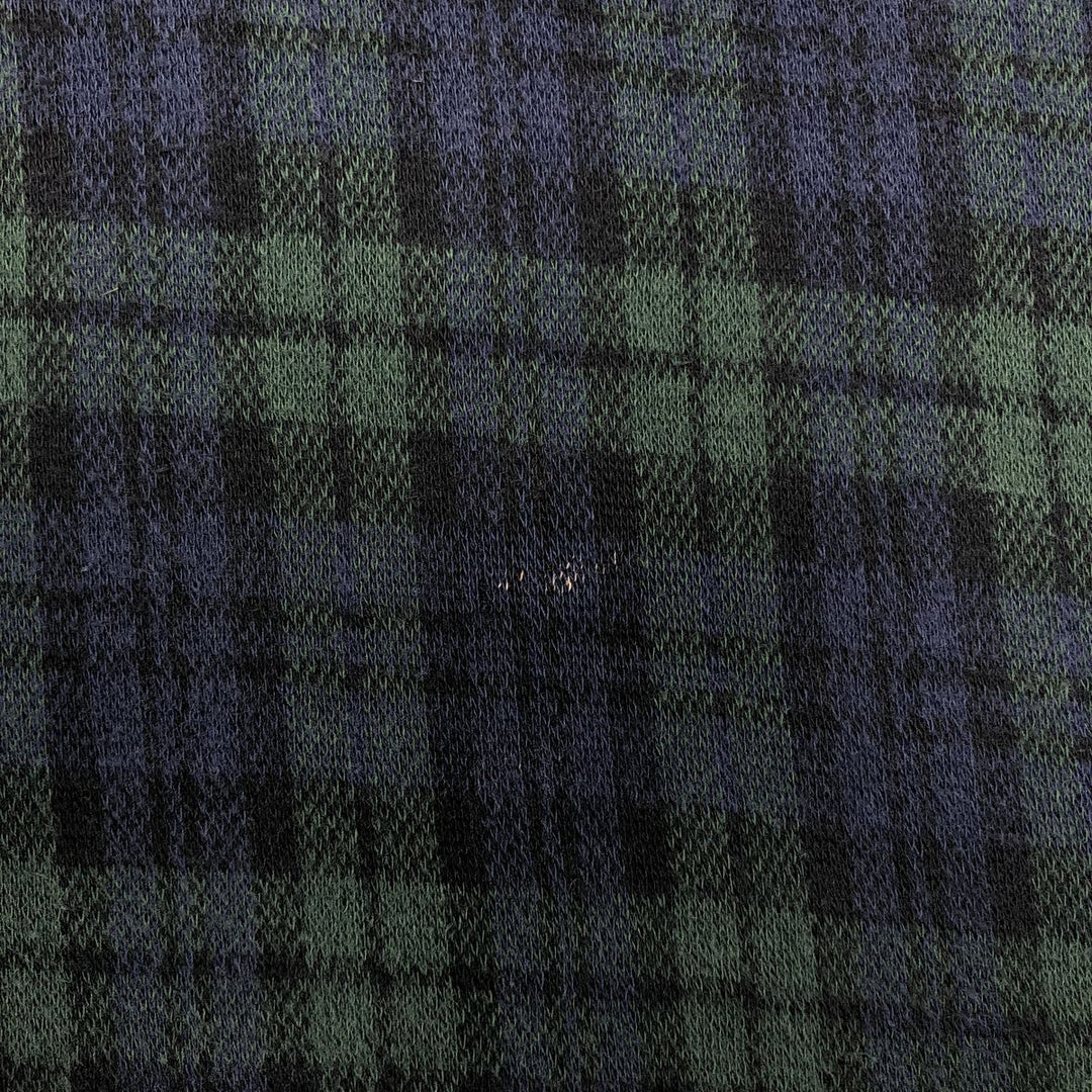 Ralph Lauren POLO by Ralph Lauren Black Watch Check Long Sleeve Check Polo Shirt, Made in Canada, Men's Size XL (approx.) cotton blue type Vintage Second Hand