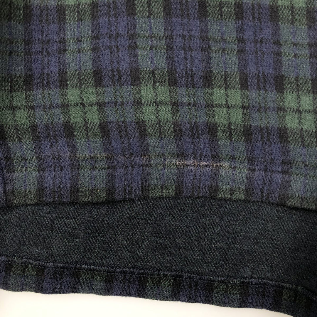 Ralph Lauren POLO by Ralph Lauren Black Watch Check Long Sleeve Check Polo Shirt, Made in Canada, Men's Size XL (approx.) cotton blue type Vintage Second Hand