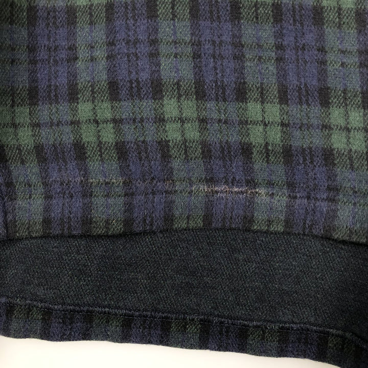 Ralph Lauren POLO by Ralph Lauren Black Watch Check Long Sleeve Check Polo Shirt, Made in Canada, Men's Size XL (approx.) cotton blue type Vintage Second Hand