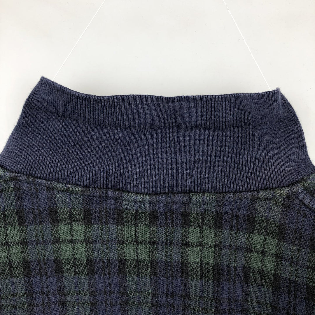Ralph Lauren POLO by Ralph Lauren Black Watch Check Long Sleeve Check Polo Shirt, Made in Canada, Men's Size XL (approx.) cotton blue type Vintage Second Hand