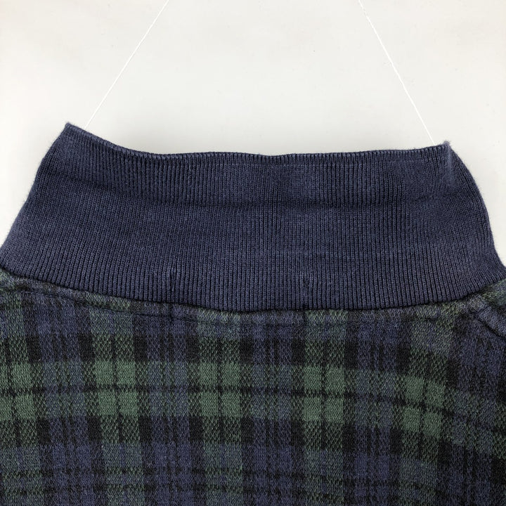 Ralph Lauren POLO by Ralph Lauren Black Watch Check Long Sleeve Check Polo Shirt, Made in Canada, Men's Size XL (approx.) cotton blue type Vintage Second Hand