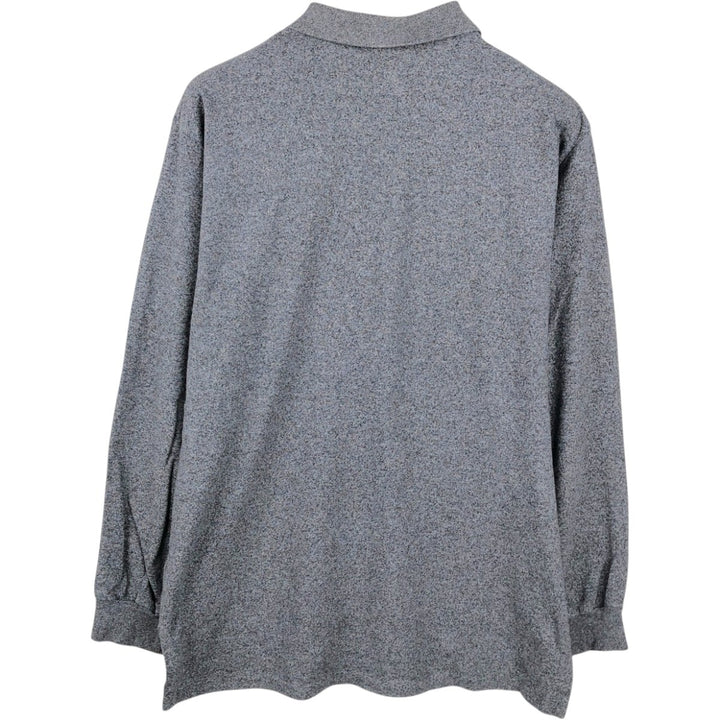 Ralph Lauren POLO by Ralph Lauren long sleeve polo shirt, men's XL size cotton gray type Vintage Second Hand