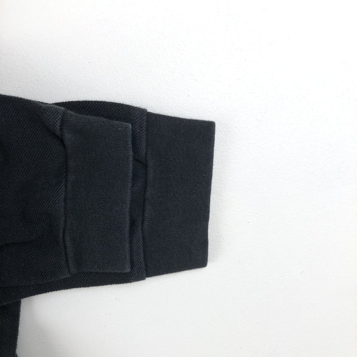 Ralph Lauren POLO by Ralph Lauren CUSTOM FIT Big Pony Long-Sleeve Polo Shirt (Men's Size S equivalent) cotton black type Vintage Second Hand