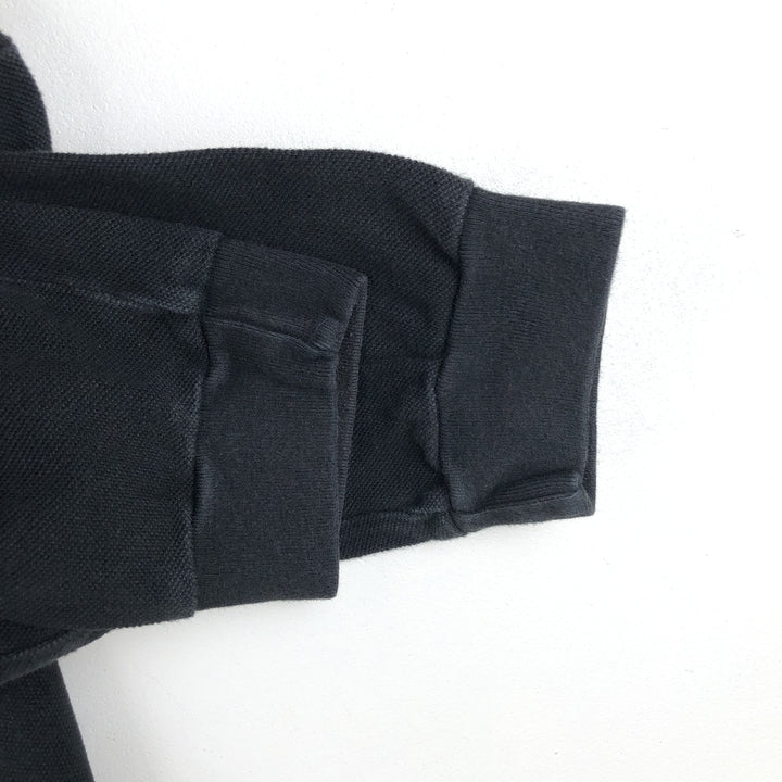 Ralph Lauren POLO by Ralph Lauren CUSTOM FIT Big Pony Long-Sleeve Polo Shirt (Men's Size S equivalent) cotton black type Vintage Second Hand