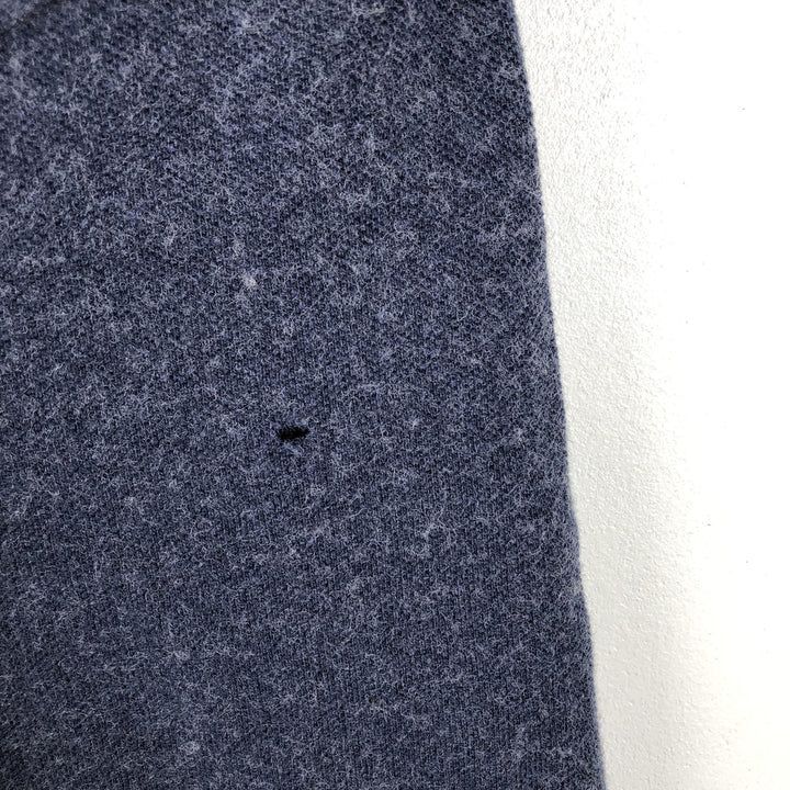 Ralph Lauren POLO by Ralph Lauren CUSTOM FIT Long-Sleeve Polo Shirt, Made in USA, Men's Size M (approx.) cotton navy blue type Vintage Second Hand