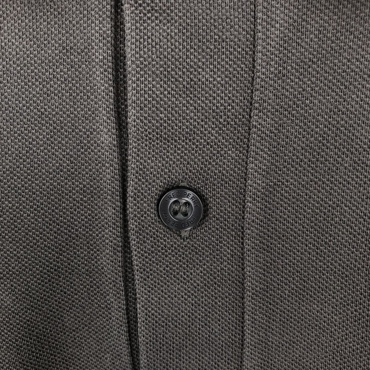 Fred Perry long-sleeved polo shirt, men's size M (approx.) cotton Charcoal Vintage Second Hand