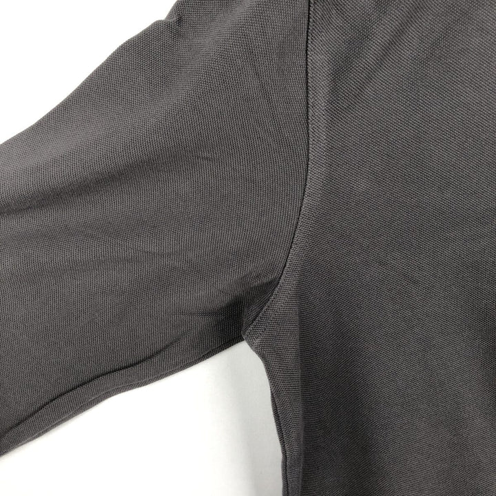 Fred Perry long-sleeved polo shirt, men's size M (approx.) cotton Charcoal Vintage Second Hand