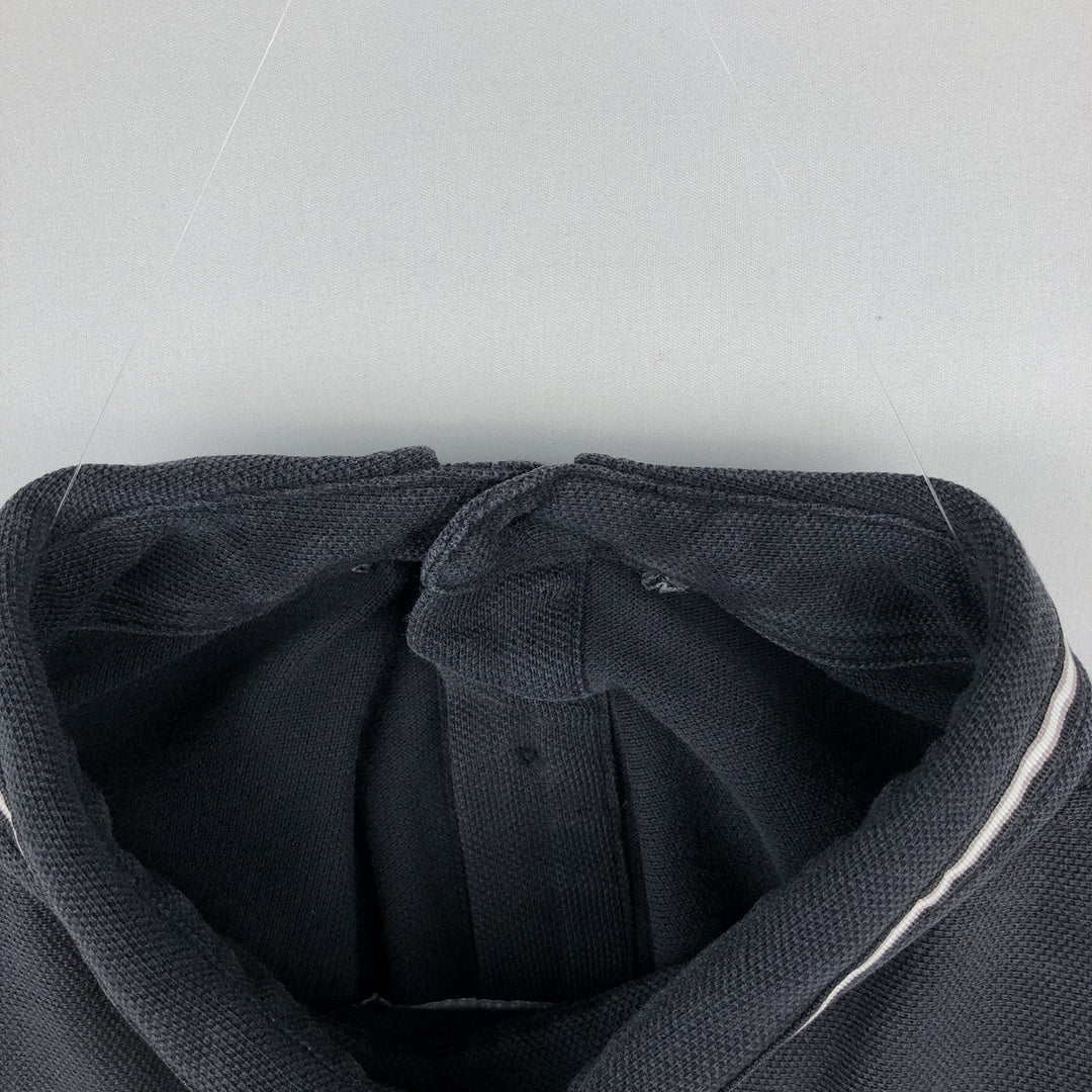 Fred Perry long-sleeved polo shirt, men's size L cotton black type Vintage Second Hand