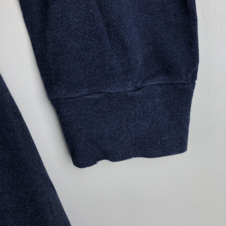 Ralph Lauren POLO by Ralph Lauren long sleeve polo shirt, men's XL size cotton navy blue type Vintage Second Hand
