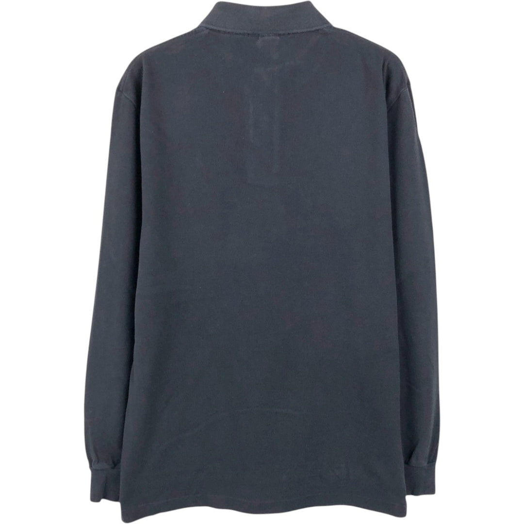 Ralph Lauren POLO by Ralph Lauren long sleeve polo shirt, men's size S cotton black type Vintage Second Hand
