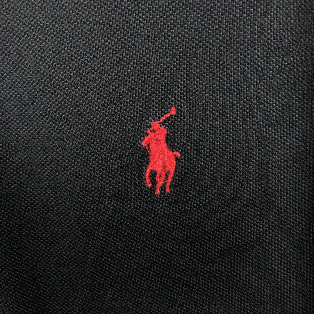 Ralph Lauren POLO by Ralph Lauren long sleeve polo shirt, men's size S cotton black type Vintage Second Hand