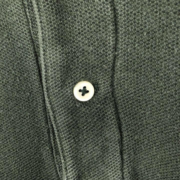 Ralph Lauren POLO by Ralph Lauren long sleeve polo shirt, men's size M cotton green type Vintage Second Hand