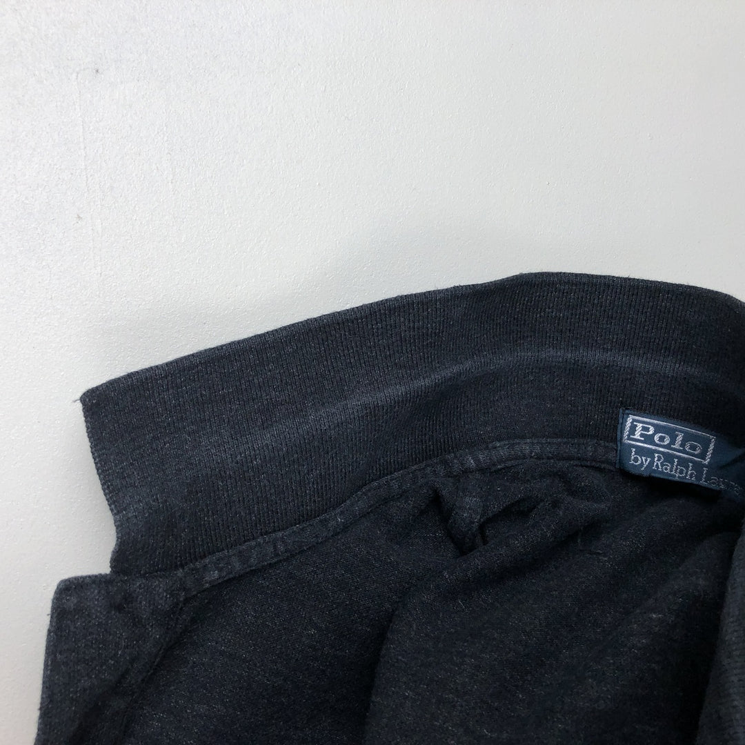 Ralph Lauren POLO by Ralph Lauren long sleeve polo shirt, men's size L cotton black type Vintage Second Hand