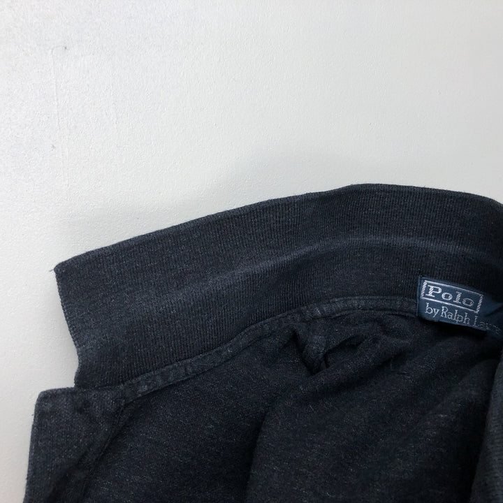 Ralph Lauren POLO by Ralph Lauren long sleeve polo shirt, men's size L cotton black type Vintage Second Hand