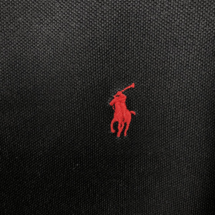 Ralph Lauren POLO by Ralph Lauren long sleeve polo shirt, men's size M cotton black type Vintage Second Hand