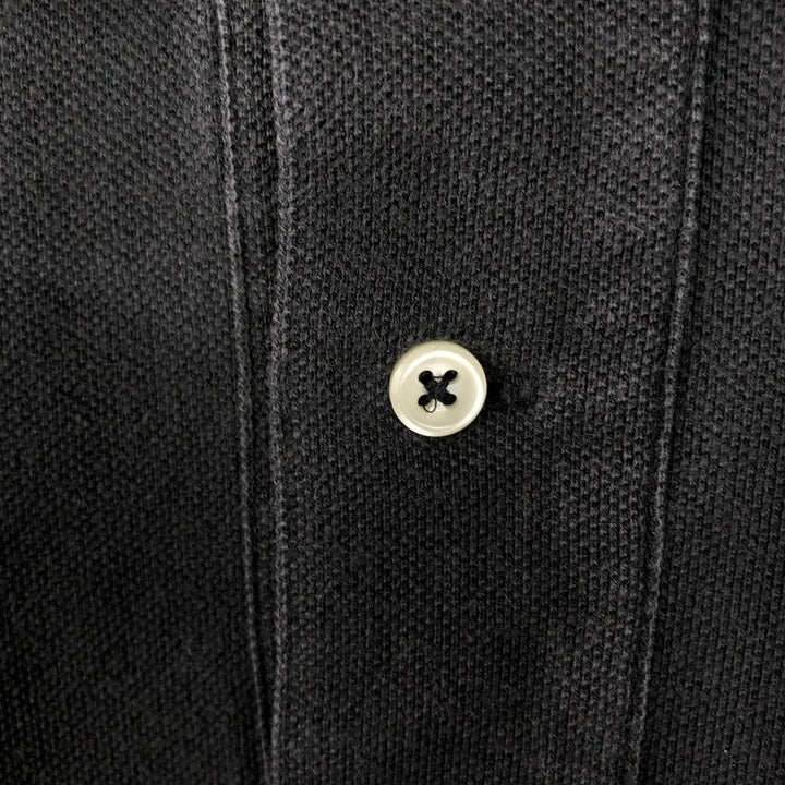Ralph Lauren POLO by Ralph Lauren long sleeve polo shirt, men's size M cotton black type Vintage Second Hand