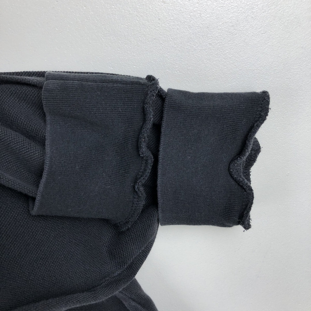 Ralph Lauren POLO by Ralph Lauren long sleeve polo shirt, men's size M cotton black type Vintage Second Hand