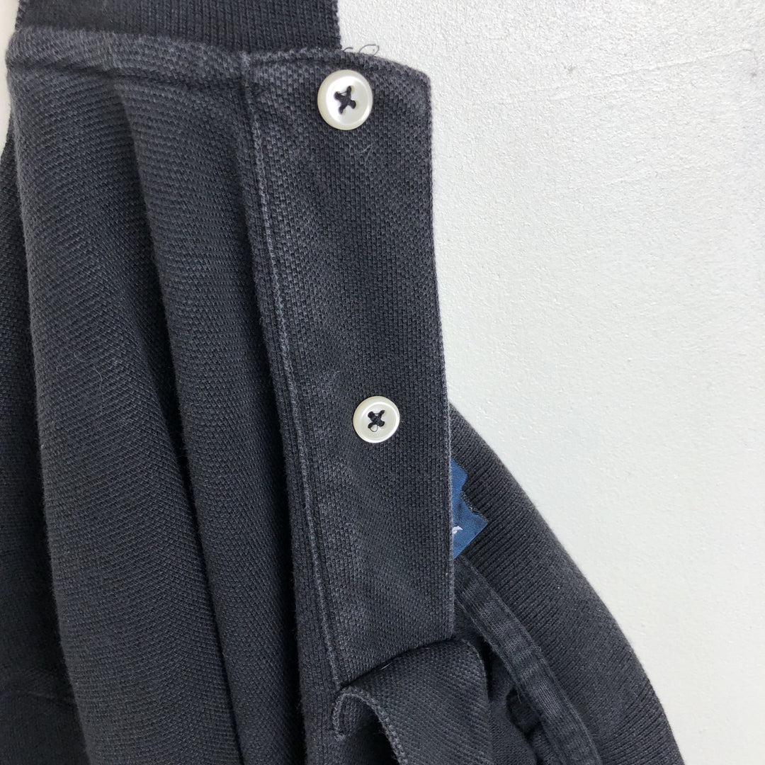 Ralph Lauren POLO by Ralph Lauren long sleeve polo shirt, men's size M cotton black type Vintage Second Hand