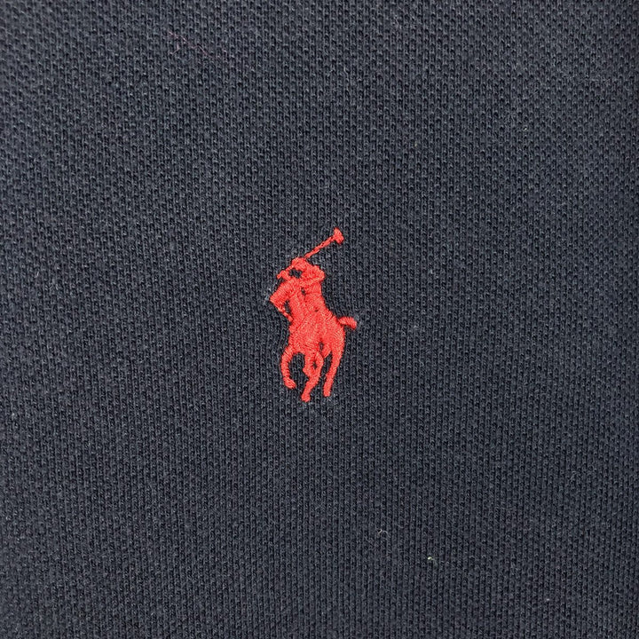 Ralph Lauren POLO by Ralph Lauren long sleeve polo shirt, men's size L cotton navy blue type Vintage Second Hand