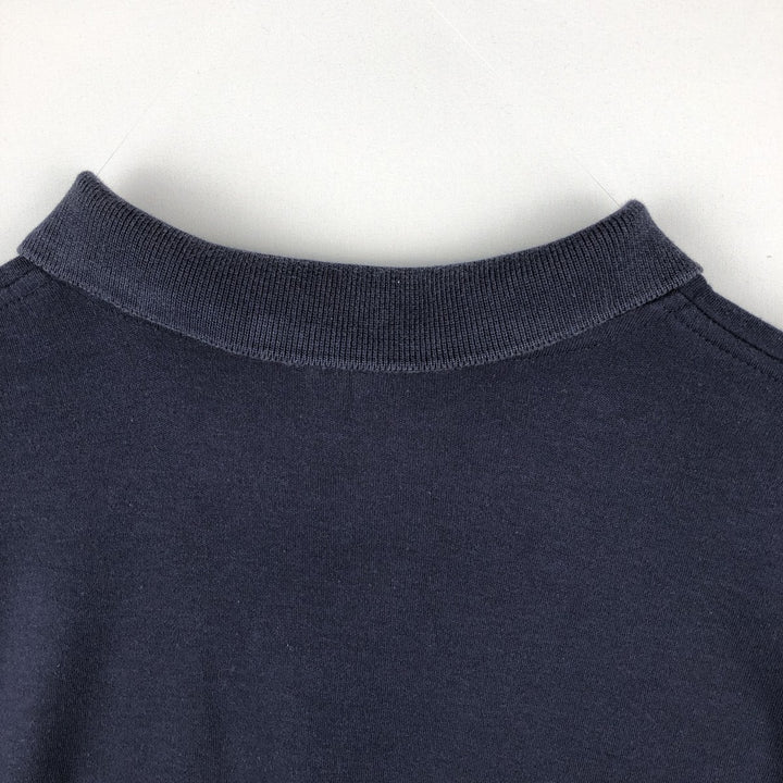 Ralph Lauren POLO GOLF long-sleeved polo shirt, men's size XL cotton navy blue type Vintage Second Hand