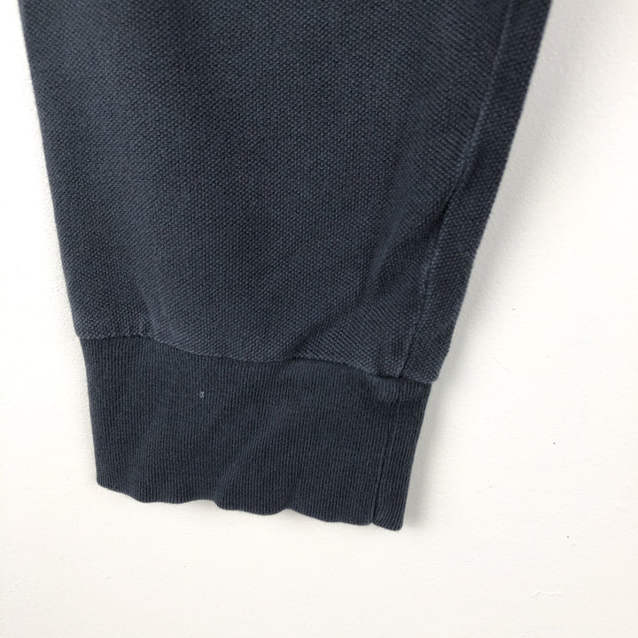 Ralph Lauren POLO by Ralph Lauren CUSTOM FIT Big Pony Long-Sleeve Polo Shirt, Men's Size XL (approx.) cotton black type Vintage Second Hand