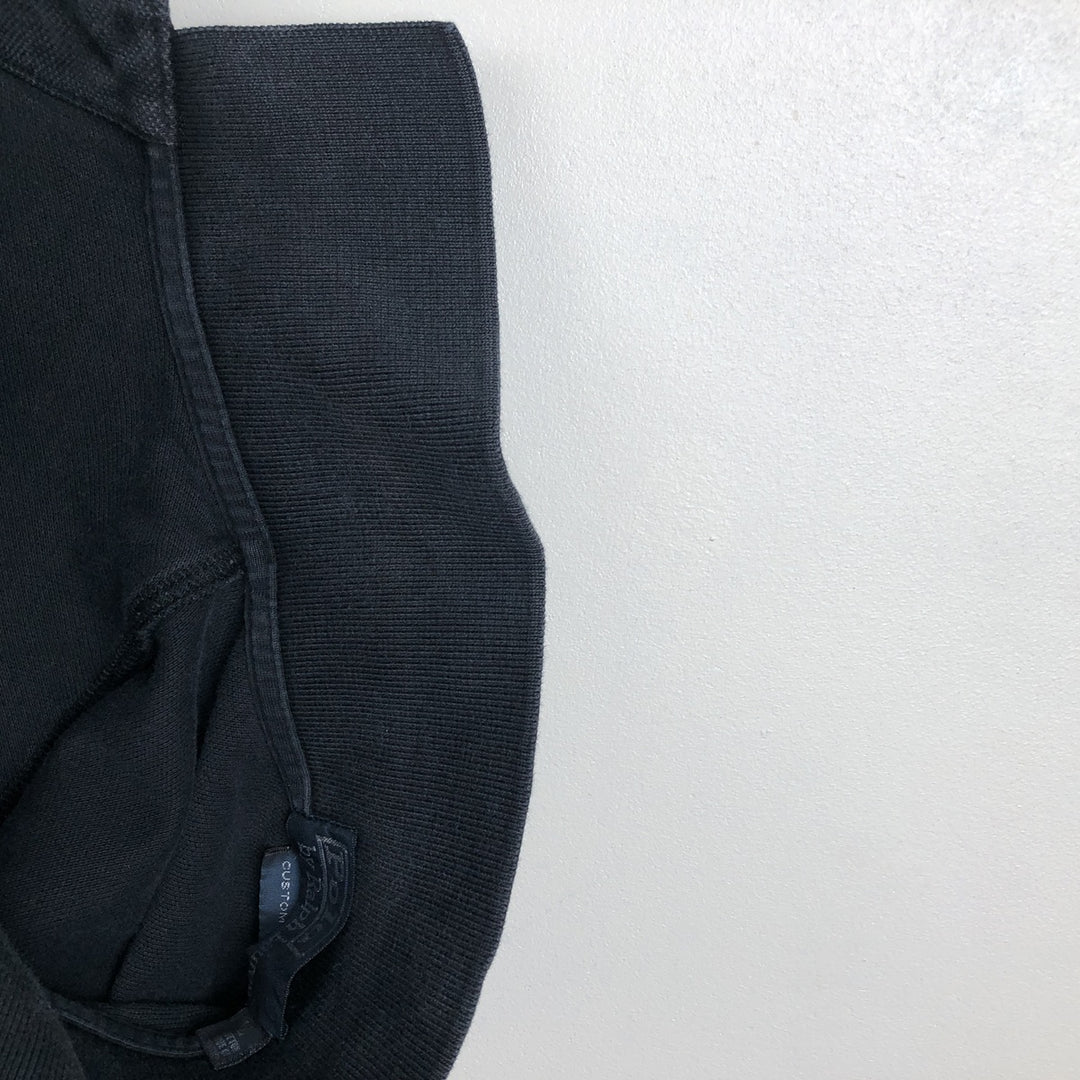 Ralph Lauren POLO by Ralph Lauren CUSTOM FIT Big Pony Long-Sleeve Polo Shirt, Men's Size XL (approx.) cotton black type Vintage Second Hand