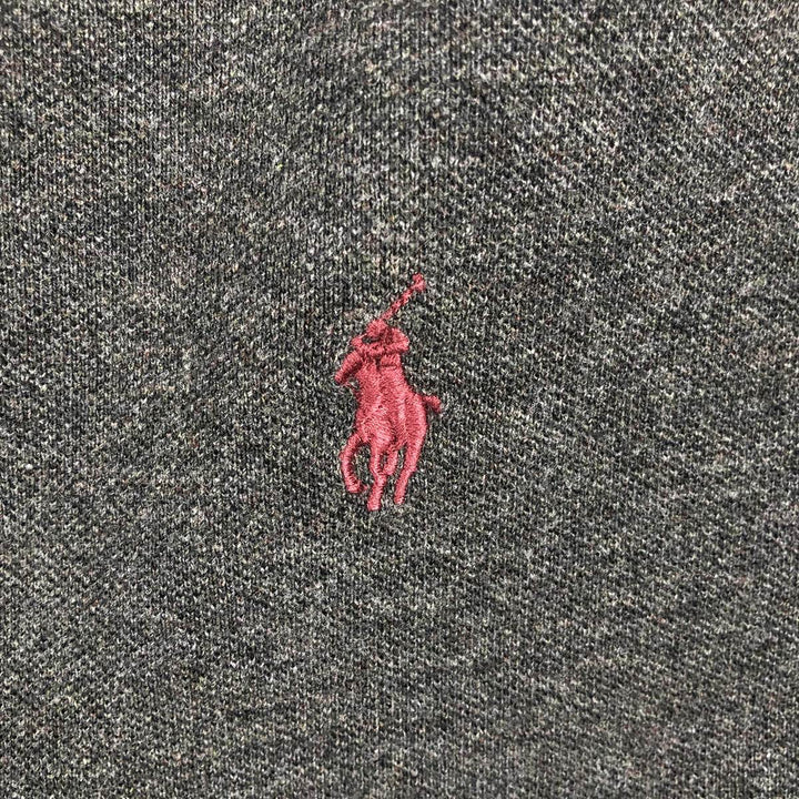 Ralph Lauren POLO by Ralph Lauren long sleeve polo shirt, men's size L cotton Charcoal Vintage Second Hand