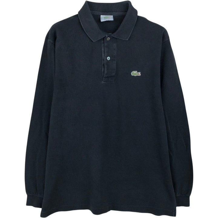Lacoste LACOSTE Long Sleeve Polo Shirt Size 4 Men's M cotton black type Vintage Second Hand