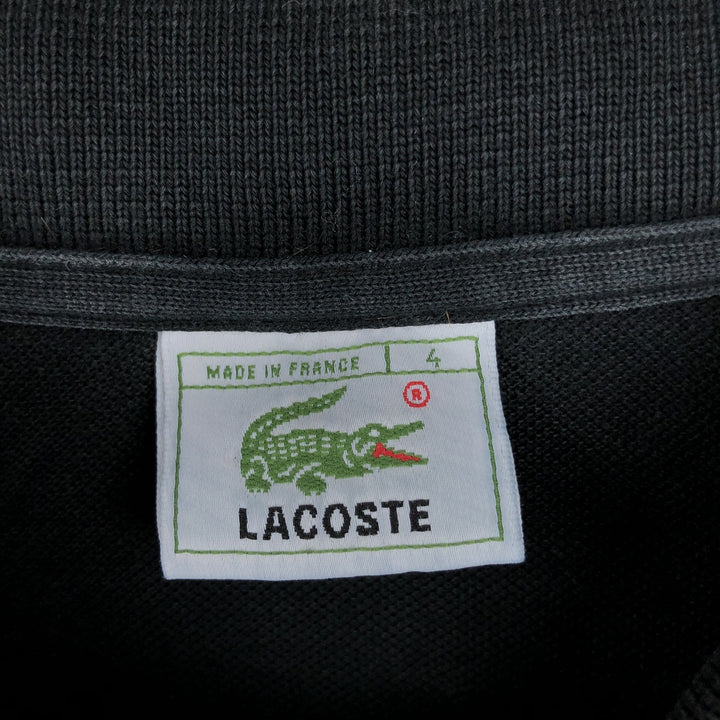 Lacoste LACOSTE Long Sleeve Polo Shirt Size 4 Men's M cotton black type Vintage Second Hand
